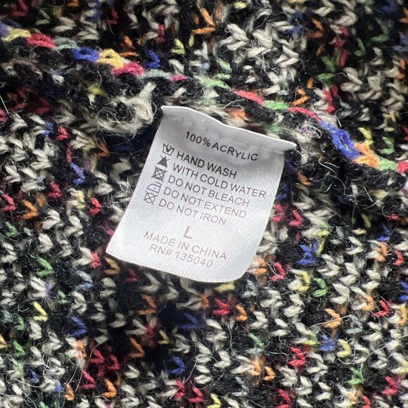 Kamana Women's Cardigan Sweater L Colorful Hooded Southwest Long Sleeve Coatagen - Picture 6 of 12